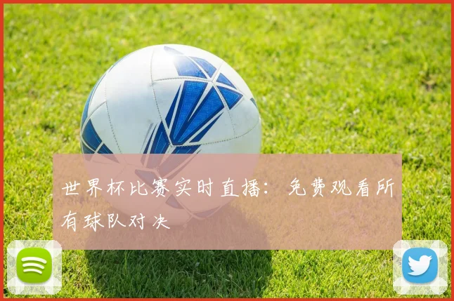 世界杯比赛实时直播：免费观看所有球队对决